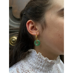 Boucles d'oreilles Jade